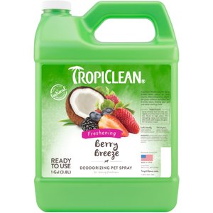 TropiClean Berry Breeze Deodorizing Dog & Cat Spray, 1-gal bottle