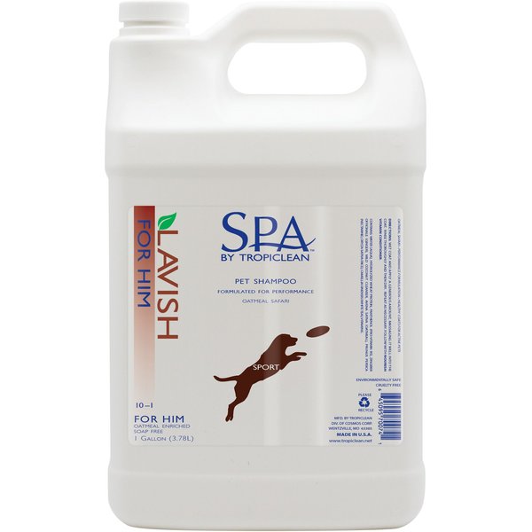 TROPICLEAN Spa Color White Coat Shampoo for Dogs & Cats, 1gal bottle