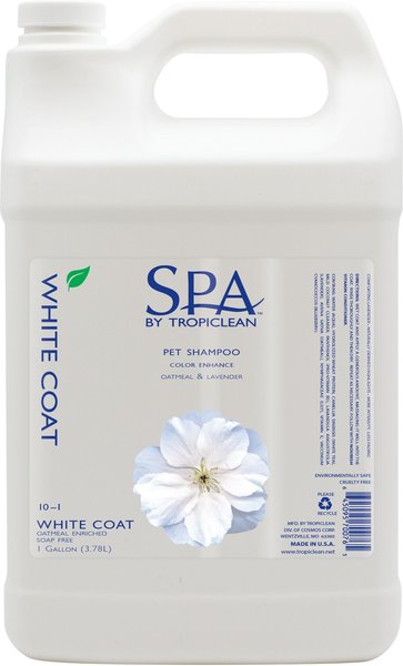 TropiClean Spa Color White Coat Shampoo for Dogs & Cats, 1-gal bottle slide 1 of 4