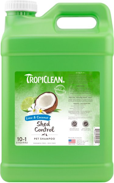TropiClean Lime & Coconut Deshedding Dog Shampoo, 2.5-gal bottle slide 1 of 9
