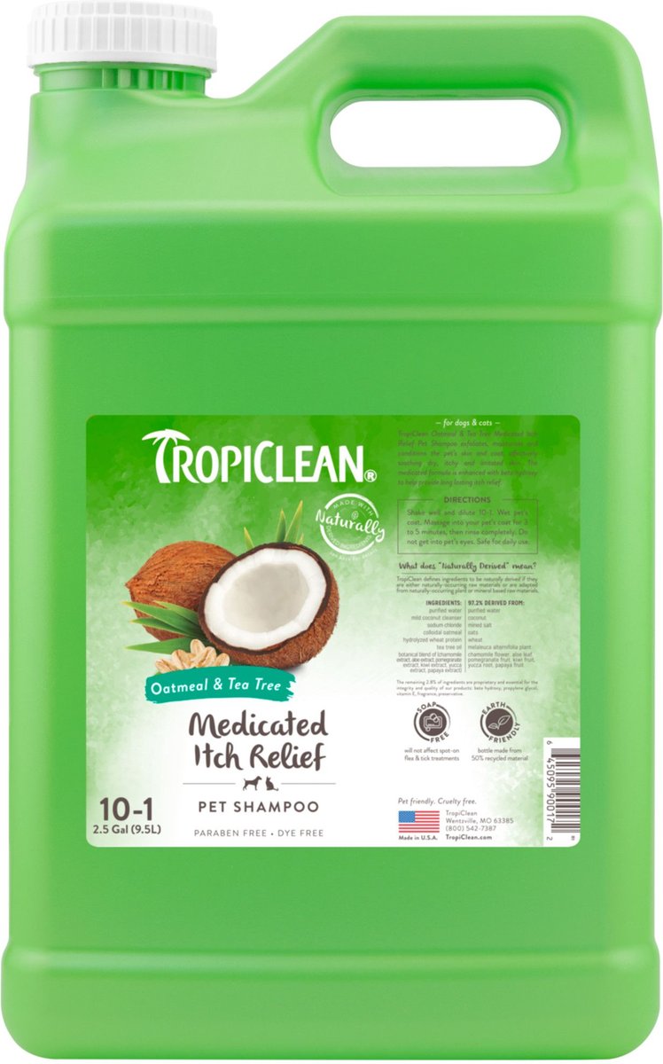 Tropiclean medicated dog store shampoo