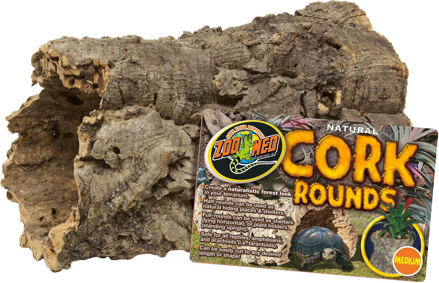 NEW Zoo Med Natural Cork Bark Round Large FREE SHIPPING 