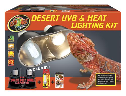 Show full view: Zoo Med Desert UVB & Heat Reptile Lighting Kit slide 1 of 6
