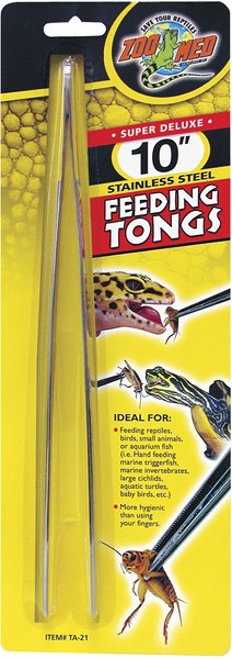ZOO MED High Quality Feeding Tongs, 10-in 
