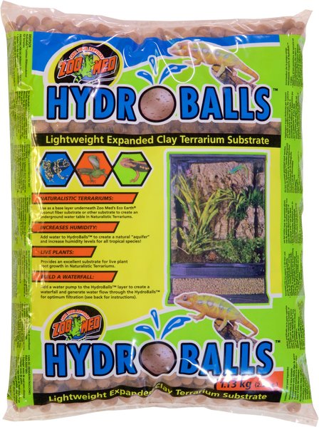 Zoo Med HydroBalls Expanded Clay Terrarium Substrate 2.5 lbs 