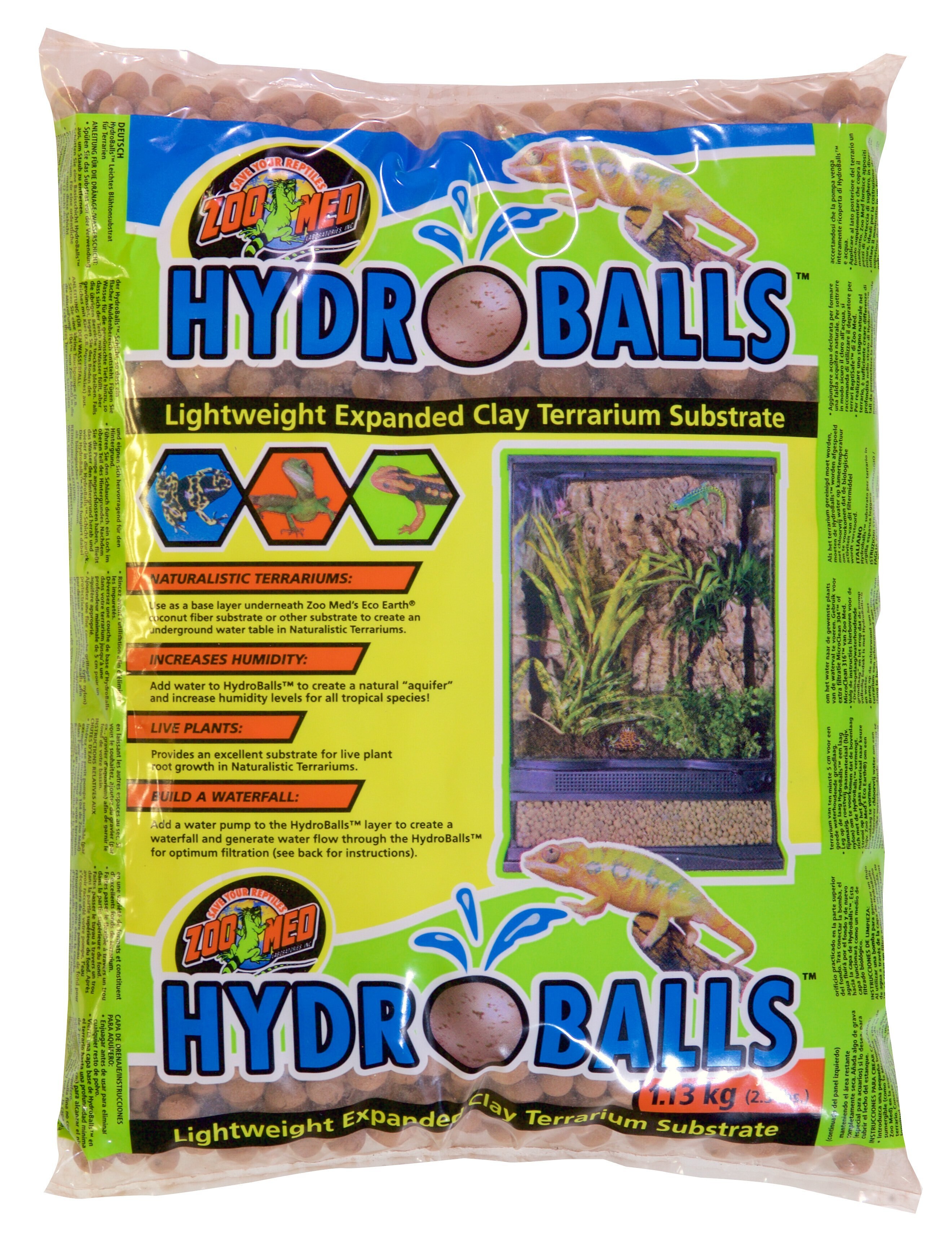 ZOO MED HydroBalls Lightweight Expanded Clay Terrarium Substrate