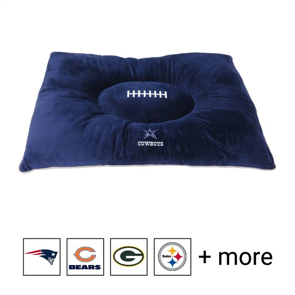 Pets First NFL Football Pillow Dog Bed, Dallas Cowboys slide 1 of 3