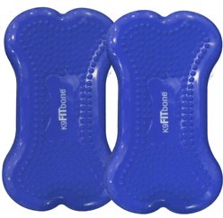 FitPAWS K9FITbone Dog Training Mini Regular Balancing Bone, Blue, 2 count