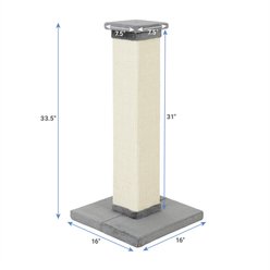 Frisco 33.5-in Sisal Cat Scratching Post, Gray slide 2 of 6