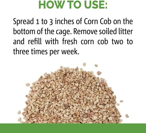 Sunseed Natural Corn Cob Bird & Small Pet Bedding & Litter, 5.7-lit