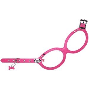 Buddy Belts Classic Leather Back Clip Dog Harness, Luxury Hot Pink, Size 2.5: 11 to 13-in chest