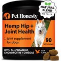 PetHonesty Hemp Hip + Joint Health Duck Flavored Soft Chews Joint Supplement for Dogs, 90 count