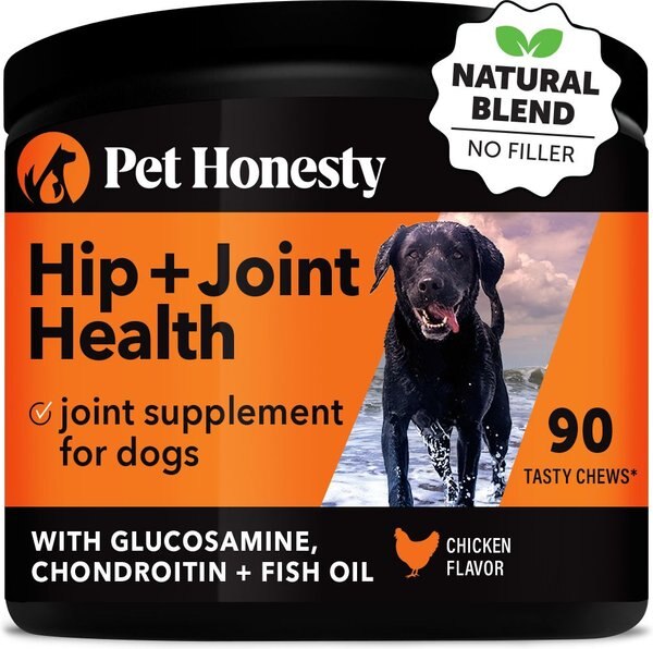 PetHonesty Advanced Hip + Joint Chicken Flavored Soft Chews Joint Supplement for Dogs, 90 count slide 1 of 10