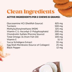 PetHonesty Advanced Hip + Joint Chicken Flavored Soft Chews Joint Supplement for Dogs, 90 count slide 2 of 7