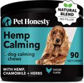PetHonesty Hemp Calming Chicken Flavored Soft Chews Calming Supplement for Dogs, 90 count