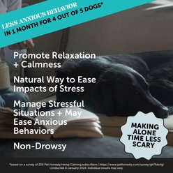 PetHonesty Calming Hemp Chicken Flavored Soft Chews Supplement for Dogs, 90 count slide 2 of 8