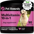 PetHonesty Multivitamin 10-in-1 Chicken Flavor Glucosamine, Omega-3 Vitamins for Dogs, 90 count