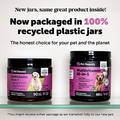 PetHonesty Multivitamin 10-in-1 Chicken Flavored Soft Chews Multivitamin for Dogs, 90-count