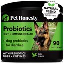 PetHonesty Digestive Probiotics Duck Flavored Soft Chews Probiotics Supplement for Dogs, 90 count