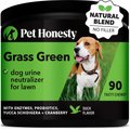 PetHonesty Grass Green Duck Flavored Soft Chew Digestive & Lawn Protection Supplement for Dogs, 90 count