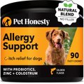 PetHonesty Allergy Support Salmon Flavored Soft Chews Supplement for Dogs, 90 count