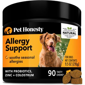 PetHonesty Allergy Support Salmon Flavored Soft Chews Supplement for Dogs, 90 count