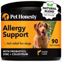 PetHonesty Allergy Support Salmon Flavor Allergy, Immune & Itchy Skin Relief Supplement for Dogs, 90 count