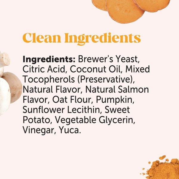 Pet Honesty Allergy Support Salmon Flavored Colostrum & Turmeric Chews, Itchy Skin, Immune & Allergy Relief Supplement for Dogs