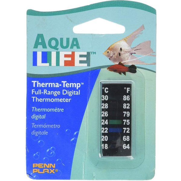 SunGrow Digital Betta Thermometer for Tropical Aquarium Fish, Yellow Color,  Suction Cups and 1 Battery Included, 1 pc per Pack