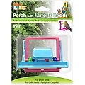 Penn-Plax Bird Landing Perch with Mirror & Beads, Medium
