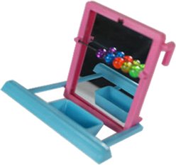 Penn-Plax Bird Landing Perch with Mirror & Beads, Medium slide 2 of 3