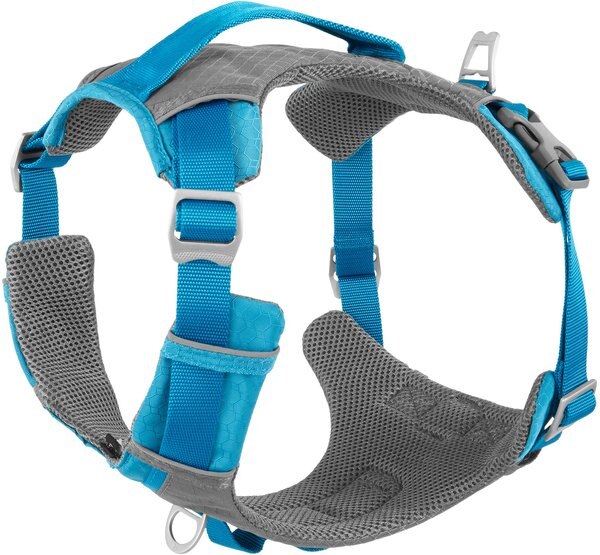 Kurgo Journey Air Polyester Reflective No Pull Dog Harness, Coastal Blue/Charcoal, Large: 24 to 34-in chest slide 1 of 9