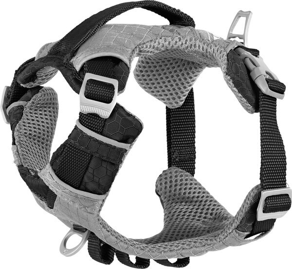 Kurgo Journey Air Polyester Reflective No Pull Dog Harness, Black/Charcoal, X-Small: 12 to 18-in chest slide 1 of 9