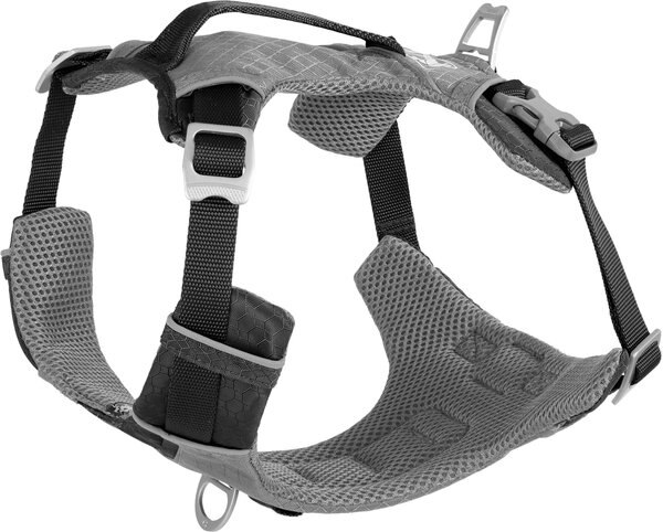 Kurgo Journey Air Polyester Reflective No Pull Dog Harness, Black/Charcoal, Medium: 18 to 28-in chest slide 1 of 9