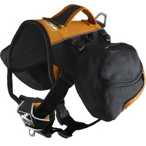 Kurgo Baxter Dog Backpack, Big Baxter, Black/Orange