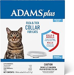 Adams Plus Flea & Tick Collar for Cats & Kittens, 1 count