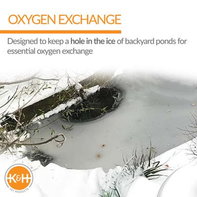 Show full view: K&H Pet Products Thermo-Pond Perfect Climate Deluxe Pond Deicer, 750 Watt slide 4 of 11
