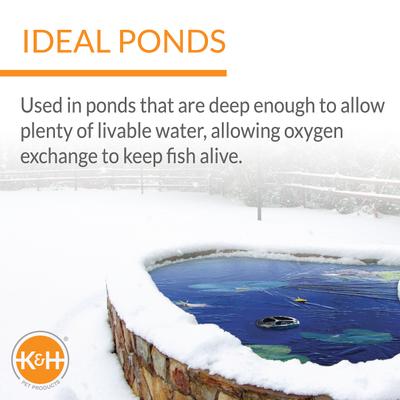 Show full view: K&H Pet Products Thermo-Pond Perfect Climate Deluxe Pond Deicer, 750 Watt slide 9 of 11