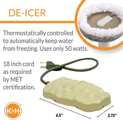 K&H Pet Products Ice Eliminator Original Birdbath Deicer, 50 Watt slide 2 of 8