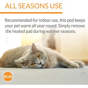 K&H Pet Products Heated Thermo-Mod Dream Pod, Tan