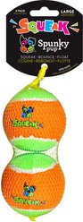 Spunky Pup Tennis Ball Squeaky Dog Ball Toy, Large