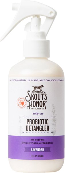 Skout's Honor Probiotic Lavender Dog Detangler, 8-oz spray slide 1 of 9