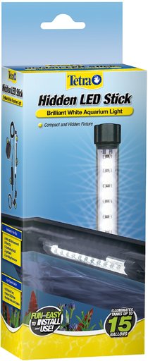 Tetra Hidden LED Stick Brilliant White Aquarium Light, 6-in