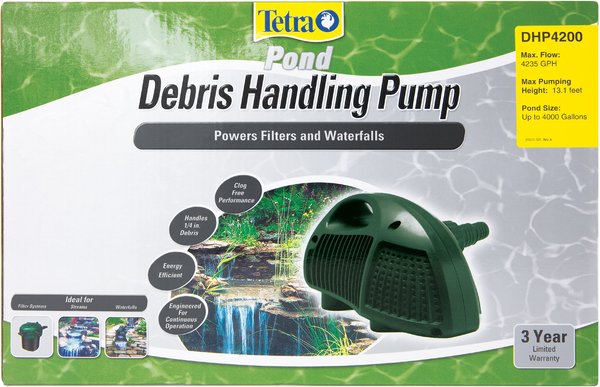 Tetra DHP4200 Debris-Handling Pond Pump, 4235-gph slide 1 of 6