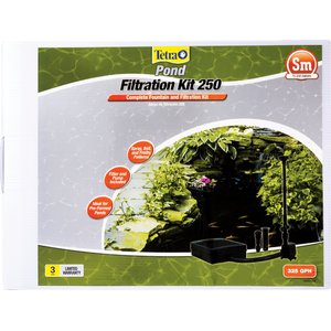 Tetra Pond Filtration Fountain Kit with Flat Box Filter, 50 - 250 gal