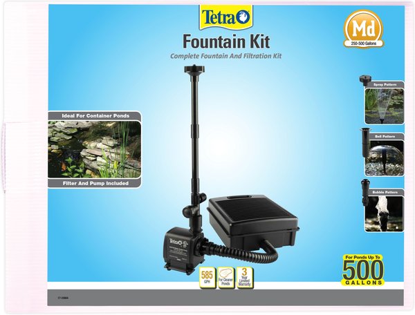 Tetra Pond Filtration Fountain Kit with Flat Box Filter, 250 - 500 gal slide 1 of 4