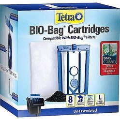 Tetra BIO-Bag Aquarium Filter Cartridge, Large, 8 count
