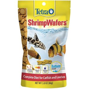 Tetra ShrimpWafers Catfish & Loaches Fish Food, 3-oz