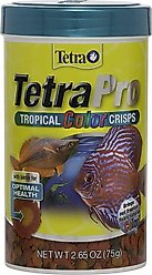 Tetra TetraPro Tropical Fish Color Crisps Fish Food, 2.65-oz