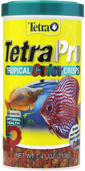 Tetra TetraPro Tropical Fish Color Crisps Fish Food, 7.41-oz slide 1 of 7